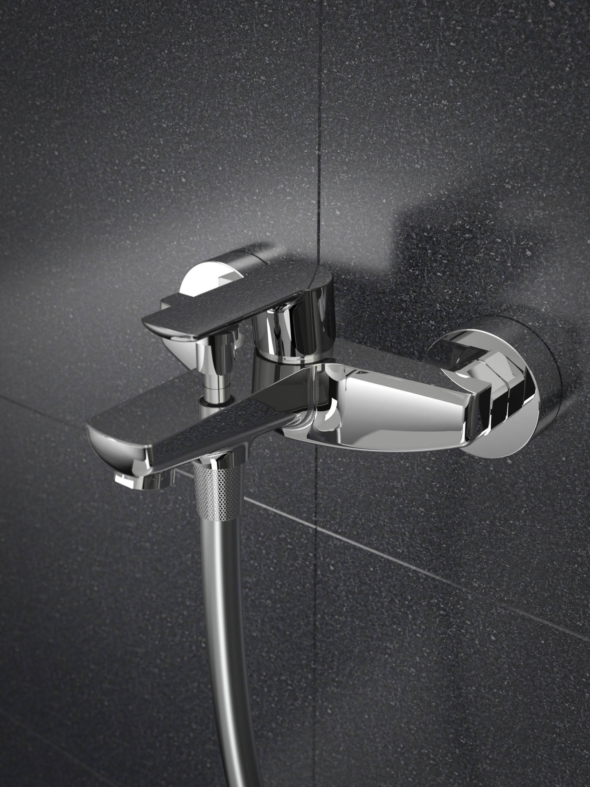 Смеситель для ванны с коротким изливом AZARIO SEVIO, хром (AZ-15950501) — изображение 2