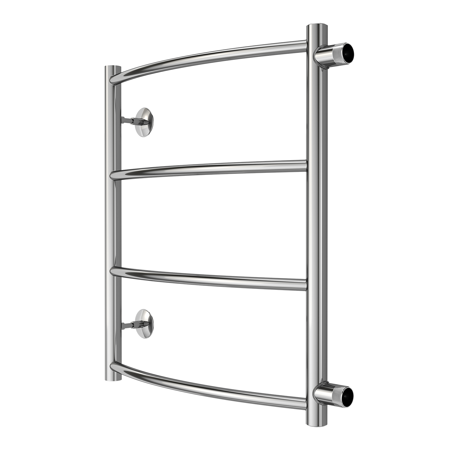 Полотенцесушитель водяной AZARIO VERONA 500/600 4 секции, боковое подключение, 1", хром (AZ04556) — изображение 2