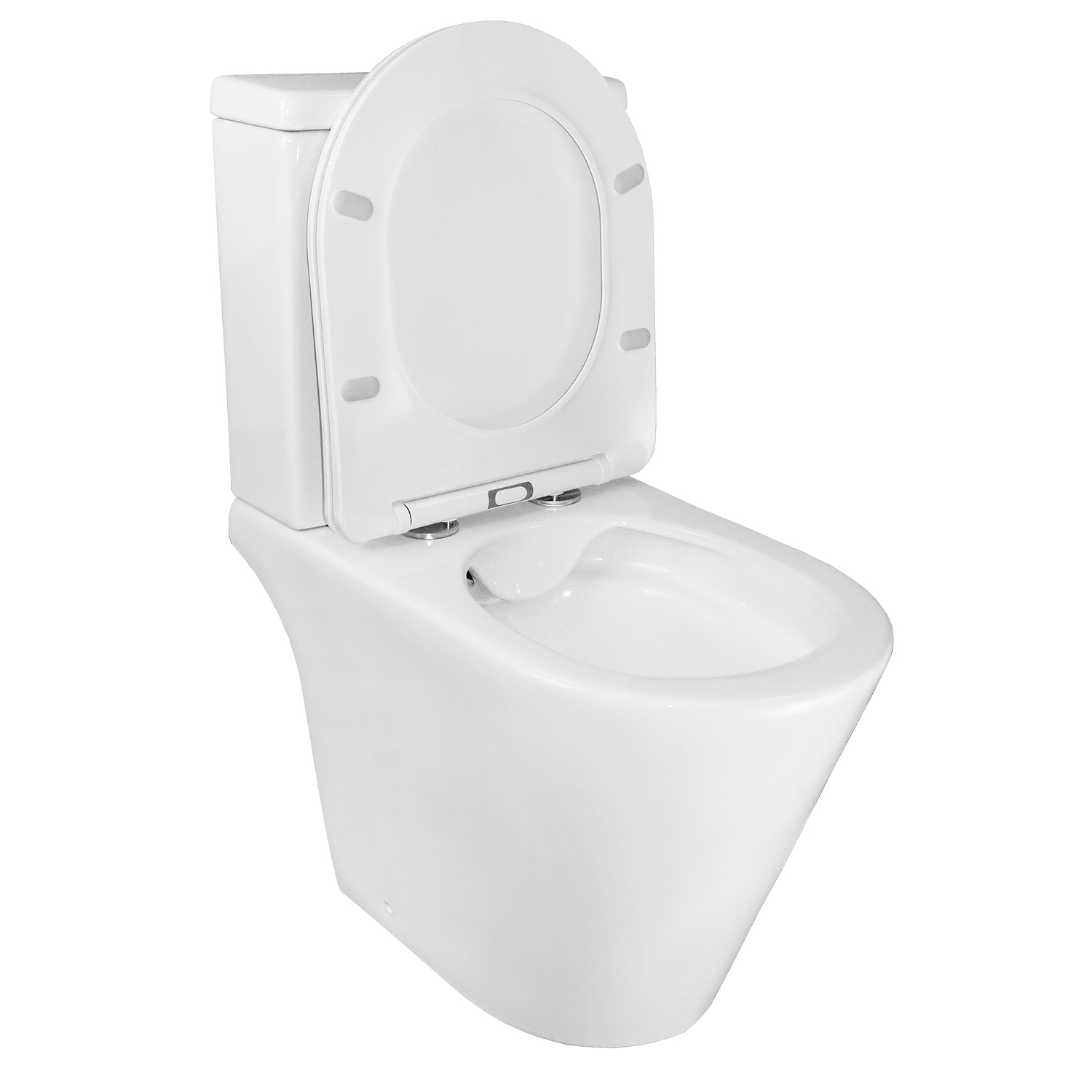 Унитаз-компакт Azario Flin 365х590х790 напольный, безободковый с быстросъемным сиденьем микролифт (AZ-1363C) — изображение 4