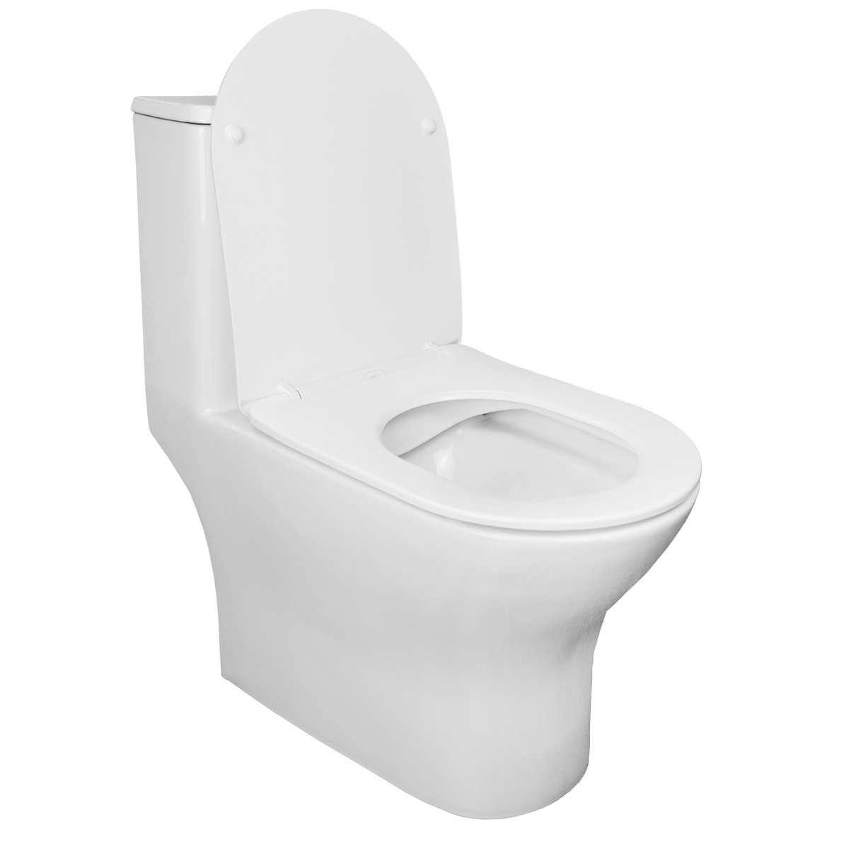Унитаз-моноблок AZARIO Terni 670x350x760 горизонтальный слив, быстросъемное сиденье микролифт (AZ-8618) — изображение 2