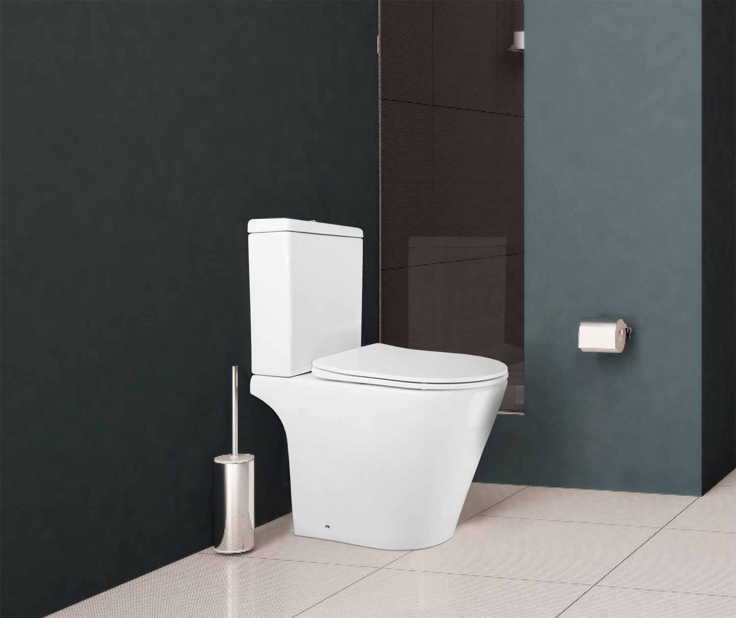 Унитаз-компакт Azario Flin 365х590х790 напольный, безободковый с быстросъемным сиденьем микролифт (AZ-1363C) — изображение 16