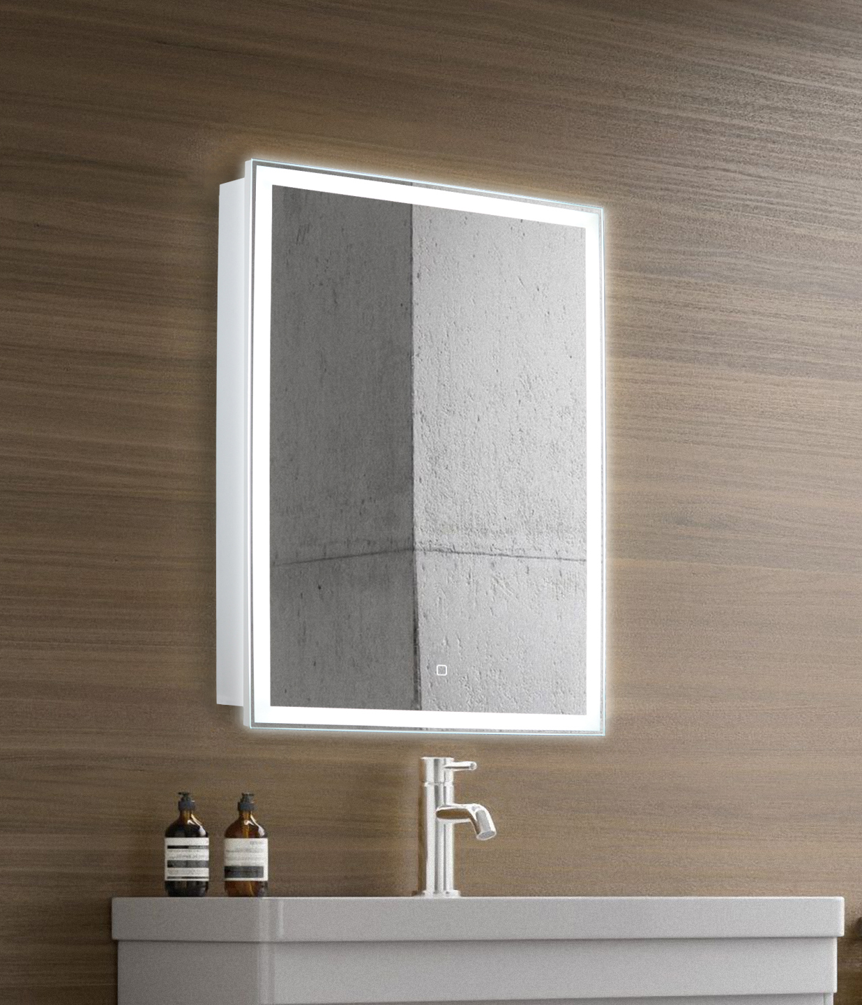 Зеркало-шкаф AZARIO Киото 50 (535х750) c подсветкой и диммером (LED-00002357) — изображение 2