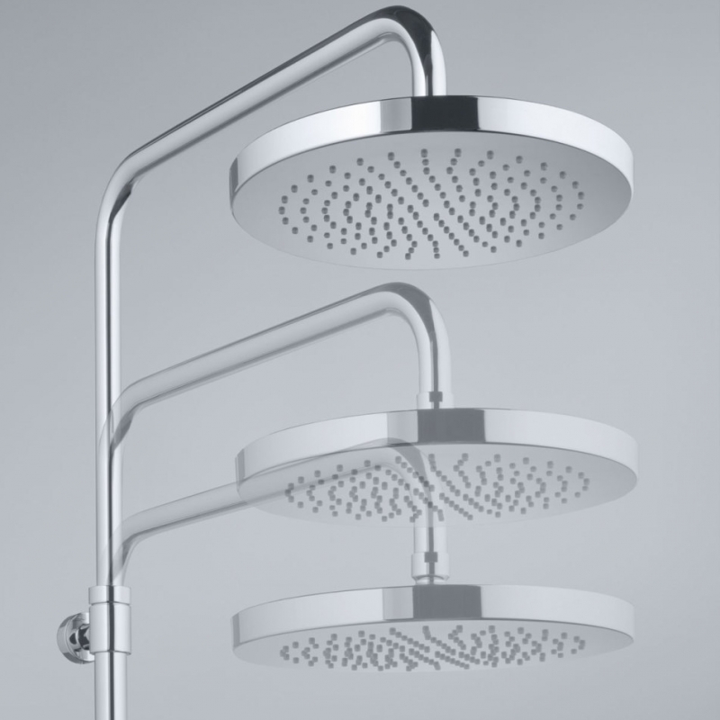 Душевая система KLUDI LOGO DUAL SHOWER SYSTEM для ванны и душа, хром (6808305-00) — изображение 3