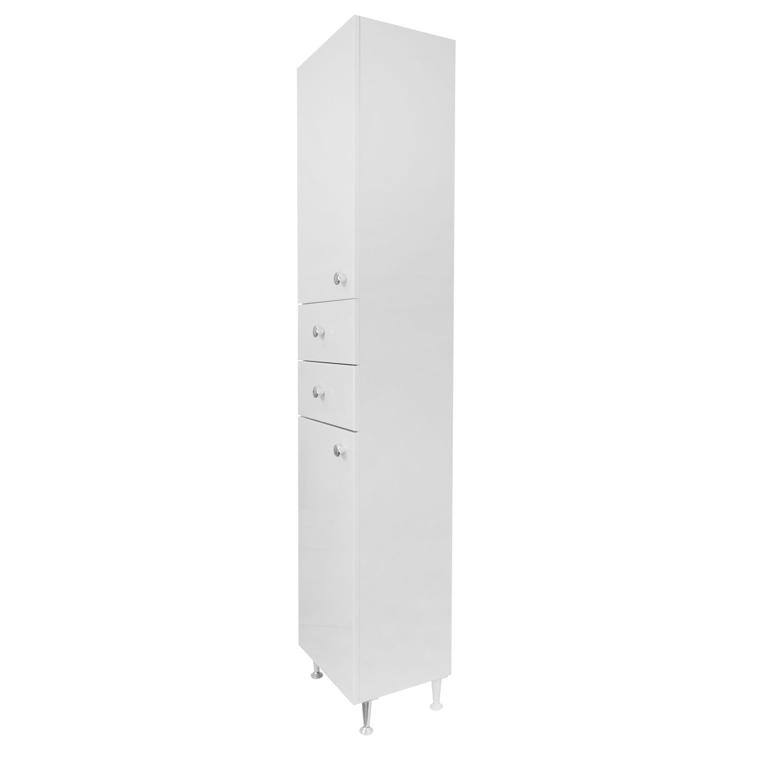 Пенал напольный Loranto Моника 360 360х1800х300 левосторонний, белый (CS00046816) — изображение 3