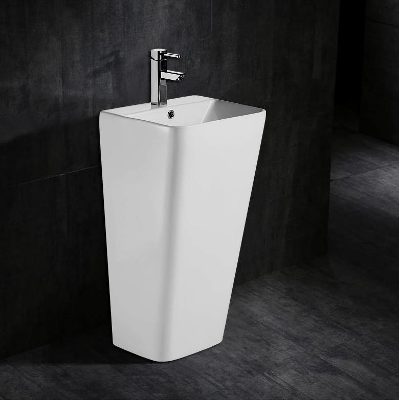 Раковина напольная AZARIO FRETTA SQUARE 440х380х835 отдельностоящая прямоугольная (AZ-302) — изображение 2