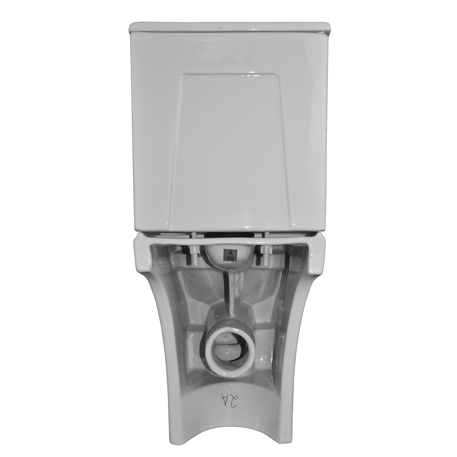 Унитаз-компакт Azario FRETTA ROUND N 340х650х770 напольный, безободковый, c быстросьемным сиденьем микролифт (AZ-1038A) — изображение 8