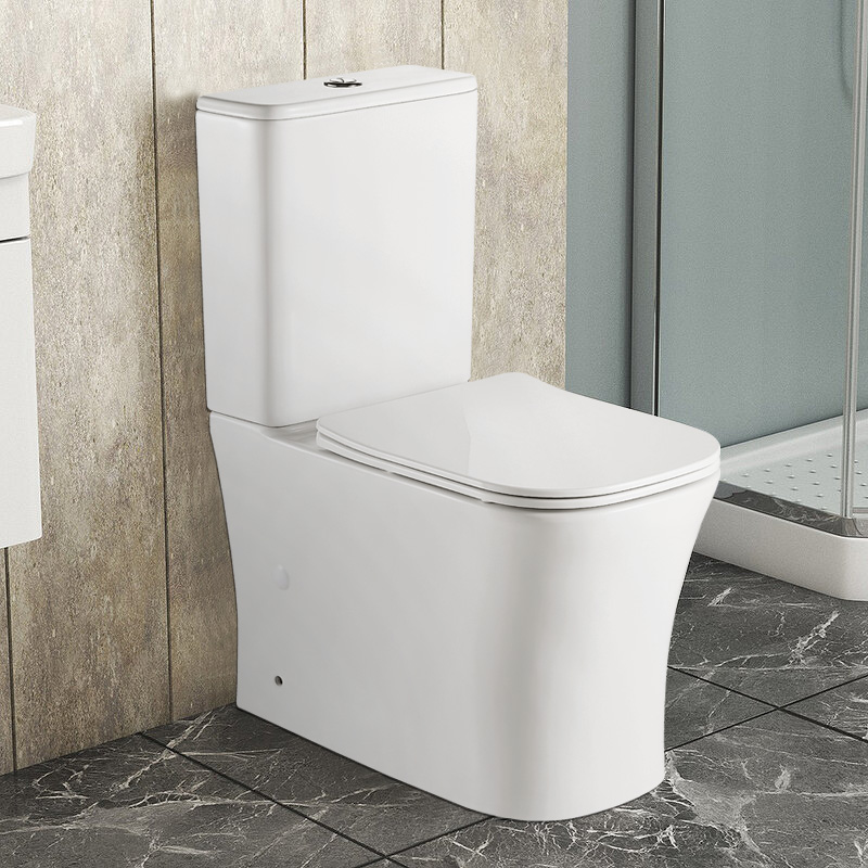 Унитаз-компакт Azario ANTEO SQUARE 385х630х820 напольный, безободковый, с быстросъемным сиденьем микролифт (AZ-1218A) — изображение 15