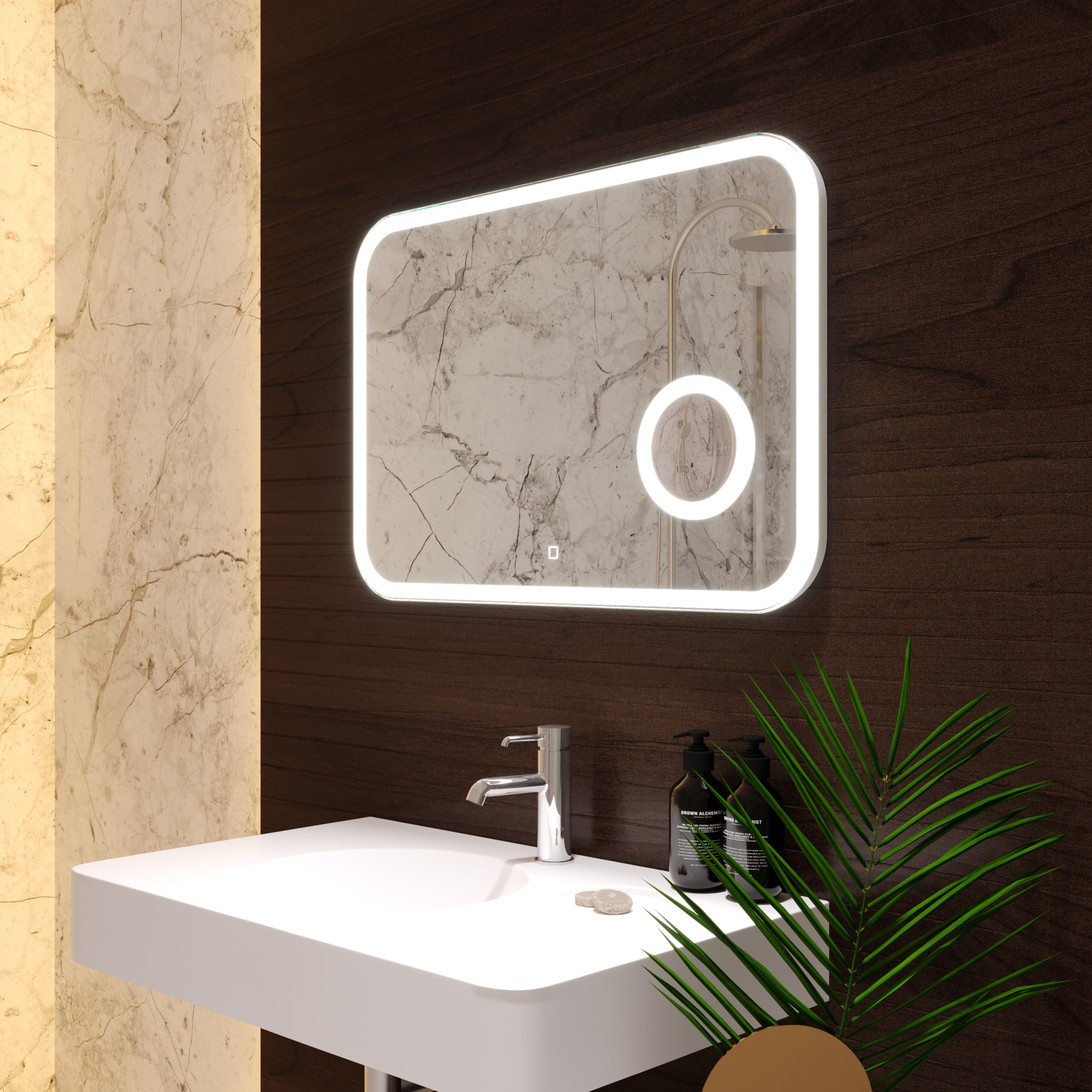 Зеркало AZARIO Эльза 800х550, LED-подсветка с диммером, сенсорный выключатель (ФР-00002156) — изображение 9