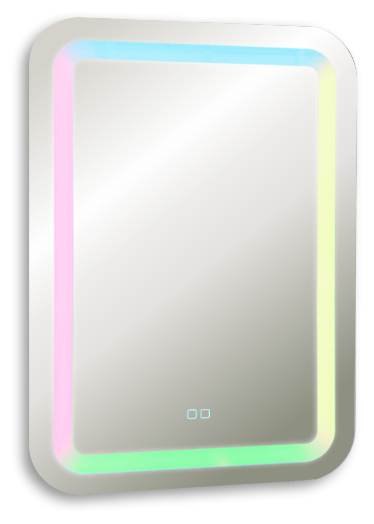 Зеркало AZARIO Мальта RGB 550*800 c подсветкой и диммером, мульти-цвет, сенсорный выключатель (LED-00002511) — изображение 2