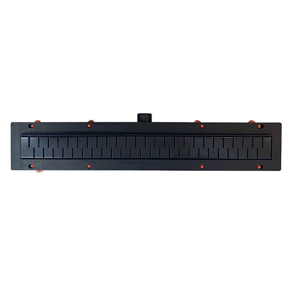 Душевой лоток AZARIO D40 Medium 550 мм, боковой слив, пластиковый, перфорированная решетка, черный (AZ-CH 550 MC) — изображение 3