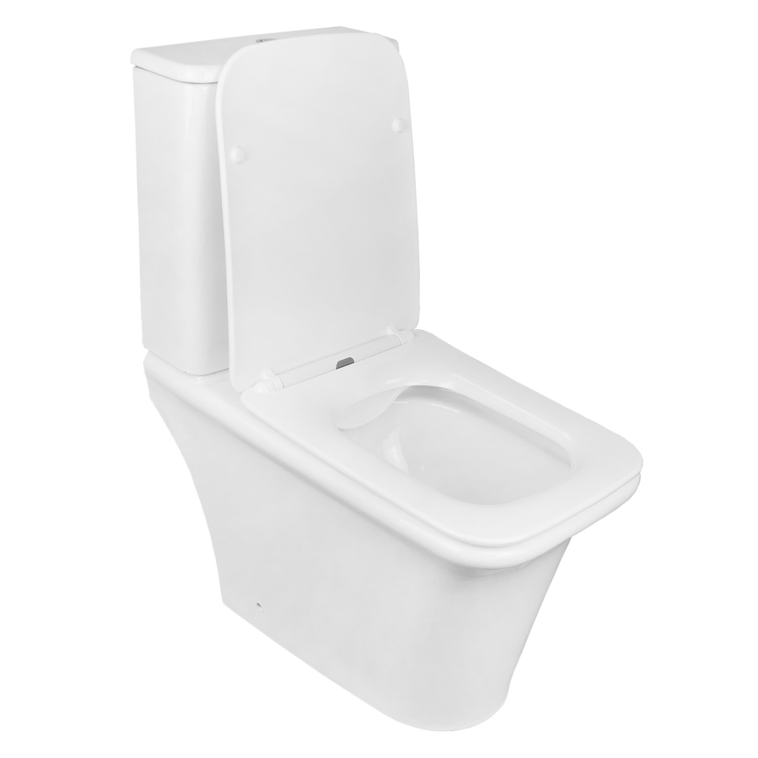 Унитаз-компакт Azario AVERO 660x360х820 напольный, безободковый с бачком и сиденьем микролифт (AZ-3121) — изображение 2
