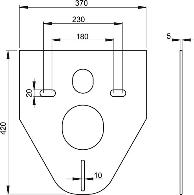 Инсталляция Alcadrain AM101 для унитаза с черной клавишей смыва — изображение 5