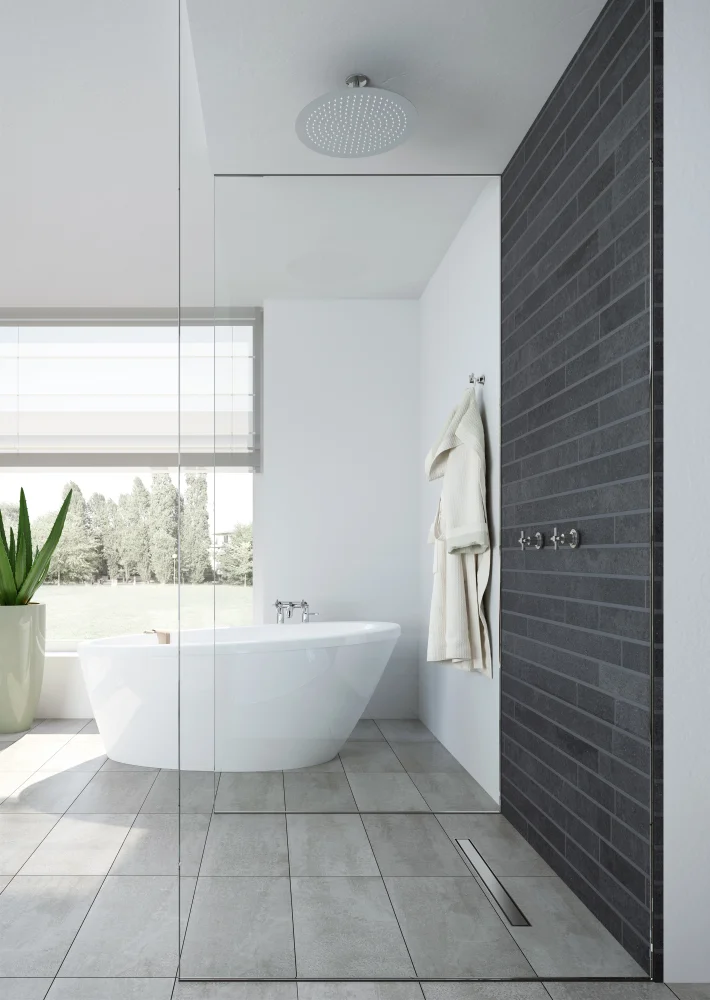 Душевой трап (лоток) VitrA Eco-Flow 60 см, горизонтальный сифон, матовый хром — изображение 2